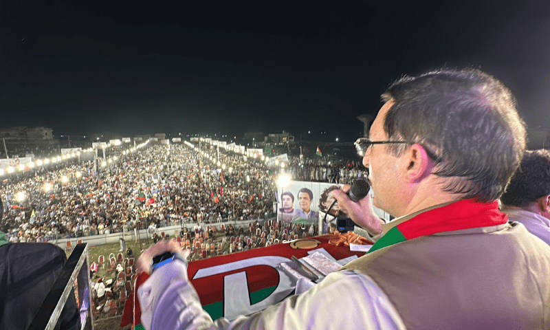 PTI Swabi jalsa