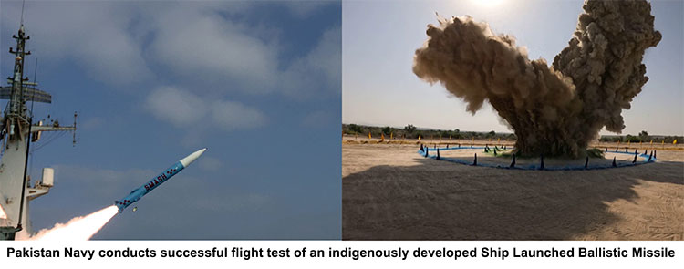 Pakistan Navy launched ballistic missile