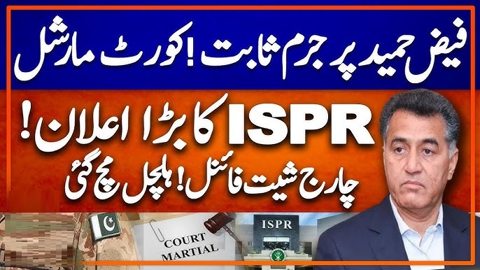 Former DG ISI Faiz Hameed charges