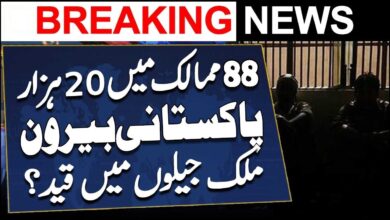 20,000 Pakistanis jailed abroad