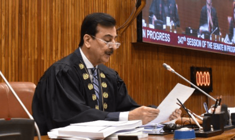 Senate chairman vexed over PTI