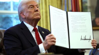 Trump announces 25pc